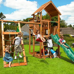 Детский игровой городок Jungle Gym Palace + Climb Module Xtra