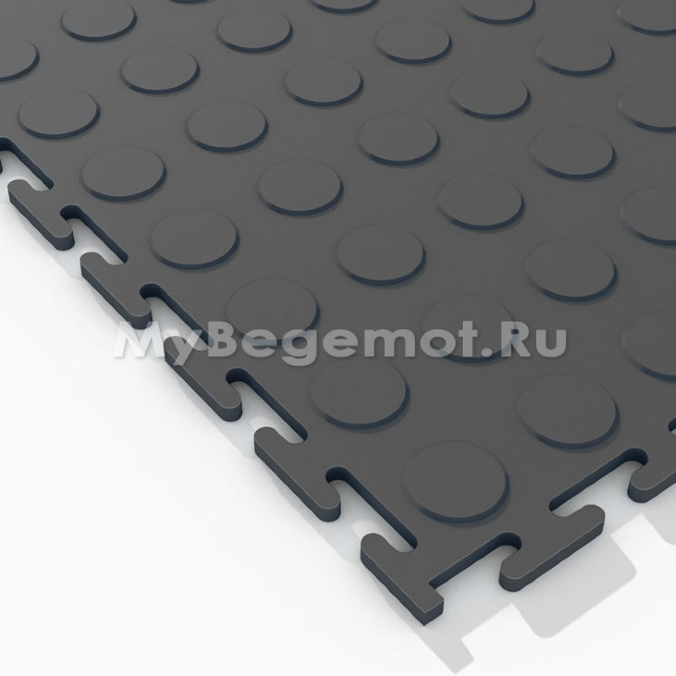Модульное напольное ПВХ покрытие M-TILE HARD STUDDED, 7 мм