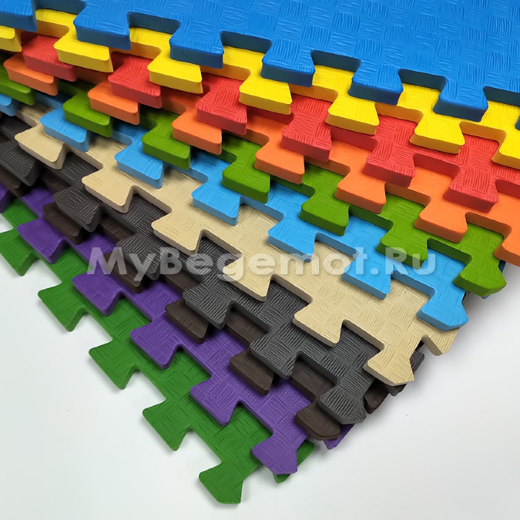 Мягкий пол, коврики-пазлы 50х50x1.4 см