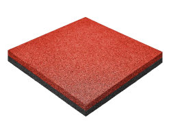 Резиновая плитка M-KORT STANDART, 500x500х20 мм, терракот
